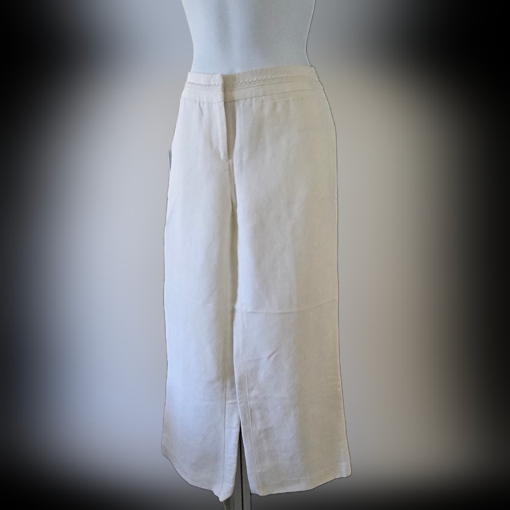 Elegant White Linen Pants